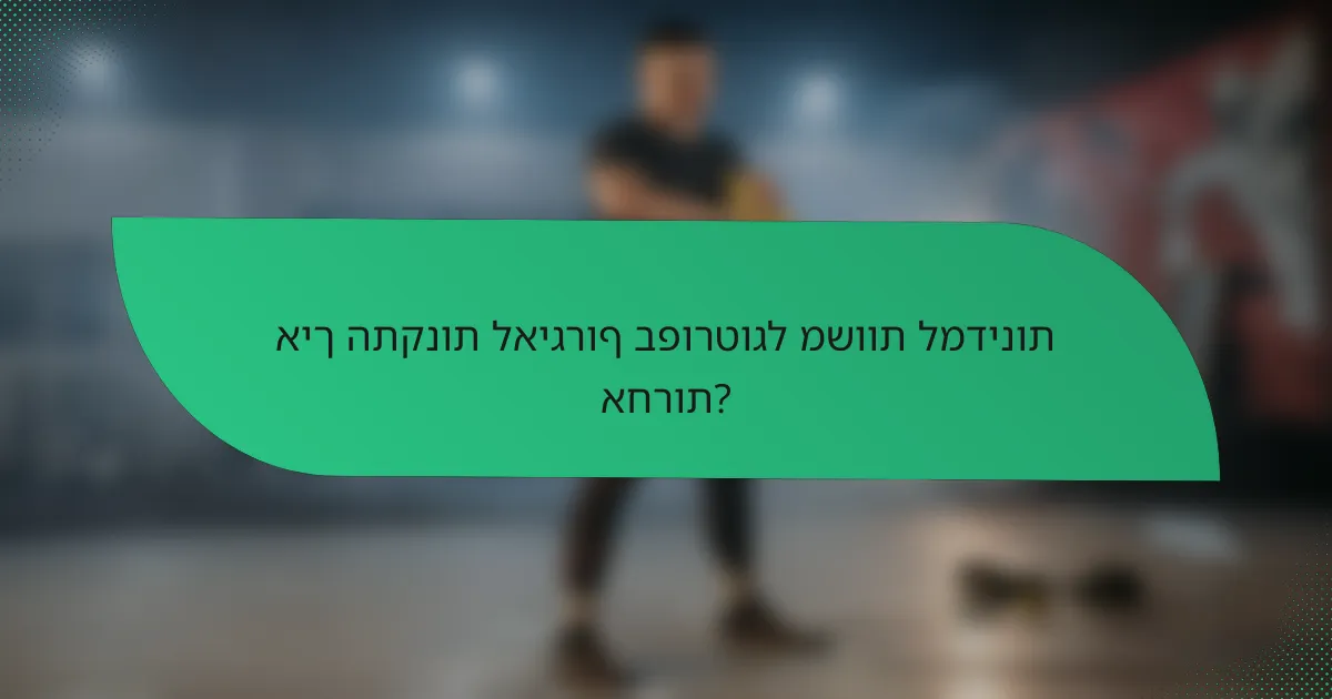 איך התקנות לאיגרוף בפורטוגל משוות למדינות אחרות?