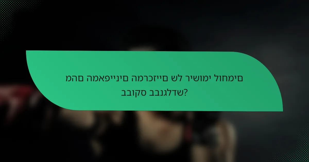 מהם המאפיינים המרכזיים של רישומי לוחמים בבוקס בבנגלדש?