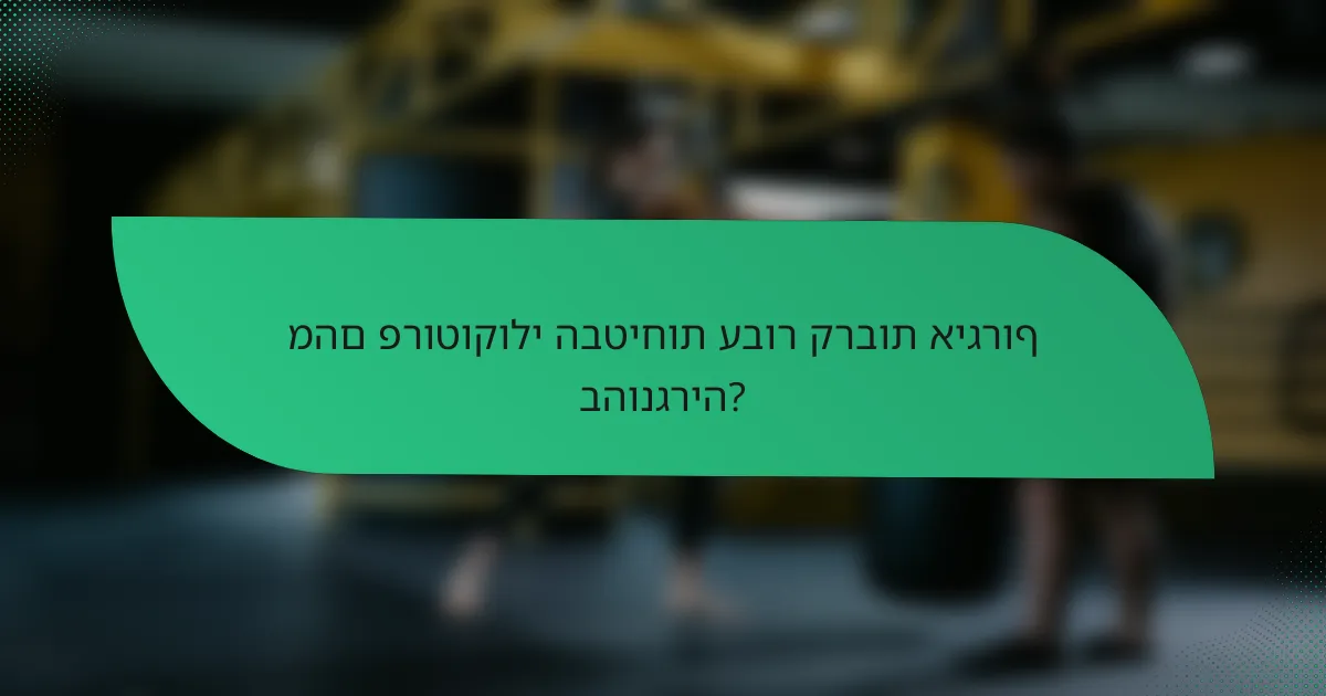 מהם פרוטוקולי הבטיחות עבור קרבות איגרוף בהונגריה?